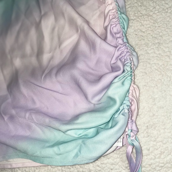 NWT Zara Tie Dye Satin Cut Out Dress - Picture 13 of 16